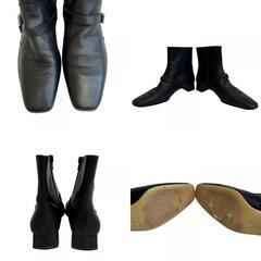 サルヴァトーレフェラガモ Salvatore Ferragamo 22 ブーツ ガンチーニ ショートブーツ DY16344C30 ブラックの画像