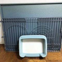 ペットゲージ　トイレセット◆ペットフェンス◆ペットサークル◆室内用◆お掃除簡単　サークル◆ドア付き◆ゲージの画像