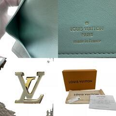 ルイヴィトン LOUIS VUITTON 二つ折り財布 LVヴェルティカル M81367 ブルーの画像