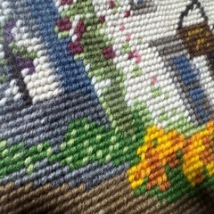 絵画 刺繍絵の画像