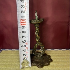 古銅　数寄者　仏具 燭台　古美術　骨董　寺院　江戸時代　別府細工　コレクター放出品　蔵出し　旧家　幕末　希少品　貴重の画像