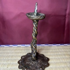 古銅　数寄者　仏具 燭台　古美術　骨董　寺院　江戸時代　別府細工　コレクター放出品　蔵出し　旧家　幕末　希少品　貴重の画像