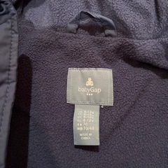 babyGAP フード付きジャンプスーツ 70cm ブルーの画像