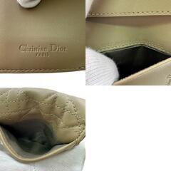 ディオール Dior 二つ折り財布 カナージュ レディディオール ブラウンの画像