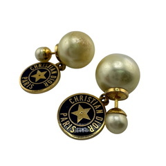 クリスチャンディオール Christian Dior ピアス トライバル ホワイトの画像