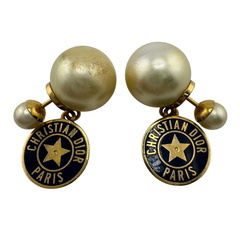 クリスチャンディオール Christian Dior ピアス トライバル ホワイトの画像