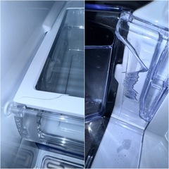 三菱 330L 冷蔵庫 MR-CX33F-BR 2021年製 3ドア冷蔵庫 グロッシーブラウン ①の画像