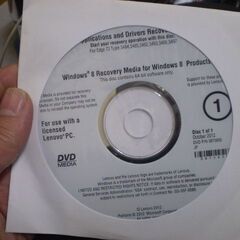 Windows　8　リカバリーディスク？２枚 の画像