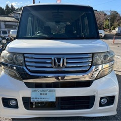 AA評価4点 N-BOXカスタム 両側パワスラ★総額27.8万円★車検2年 内外装機関良好♪社外ナビ TV Bカメラ BT音楽 ETC 修復歴なし♪人気のパールホワイト！の画像