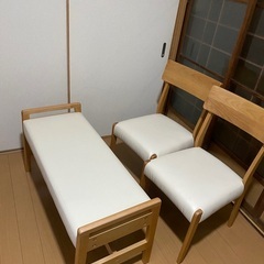 3点　マナベインテリア　ベンチと椅子　の画像