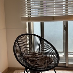 ノルディックスタイルのロッキングチェア　ブラック　15,500円　の画像