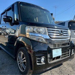 11万キロ 機関良好 ホンダ N-BOXカスタム★総額26.8万円★内装良好 車検コミコミ！社外ナビ フルセグTV BT音楽 Bカメラ ETC 両側パワスラ 純正アルミ 修復歴なし！おすすめ車両の画像
