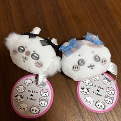 【新品】ちいかわ可愛いリボン付きミニがまぐち2個セット
