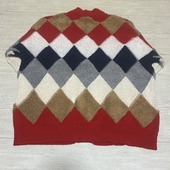 GORGE ダイヤモンド柄ニットカーディガン Mサイズの画像