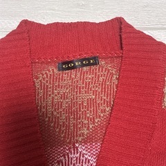 GORGE ダイヤモンド柄ニットカーディガン Mサイズの画像