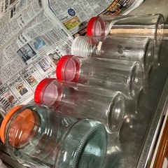 ５本　梅酒 果実酒 梅干し　保存用 瓶 ガラスの画像