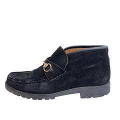 グッチ GUCCI 26.5 ローファー ホースビット モカシン ブラックの画像