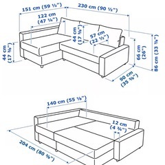 FRIHETEN フリーヘーテン IKEAの画像