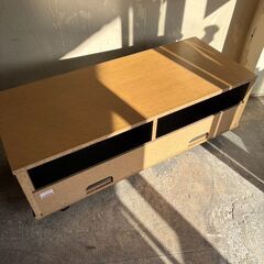 ローラー付き　テレビボード　サイズ約 幅123cm 奥行40cm 高さ42cmの画像