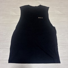 RVCA ブラック タンクトップ グラフィックプリント Lサイズの画像