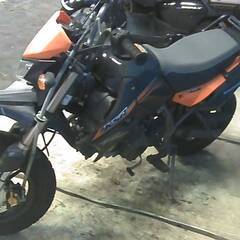 KAWASAKI KSR110E 黒/オレ エンジン始動動画 自賠保険で乗れます 半額配送キャンペーン 限定 現状渡し諸経費￥0- 横浜 P-Yardの画像