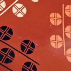 昭和レトロ　菓子盆　菓子入れ　梅型　お手入れしやすいプラスチック製　直径24cm
の画像