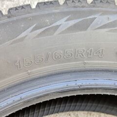 工賃こみ特価品　ブリヂストン１５５／６５Ｒ１４　４本セット　の画像