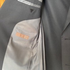 メンズ　スーツ　黒　フォーマルの画像