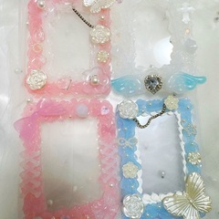 【無料】ホイップデコ済みトレカケース28個まとめて　ハンドメイド【引取限定】の画像