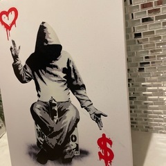 バンクシー　Heart or dollarの画像