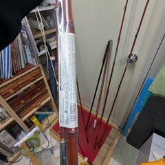 釣り竿　　ダイソーの竹製の竿5本　清峰1本の画像