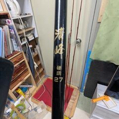 釣り竿　　ダイソーの竹製の竿5本　清峰1本の画像