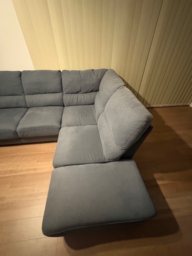 ニトリ　コーナー　カウチソファ　グレー