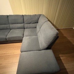ニトリ　コーナー　カウチソファ　グレーの画像