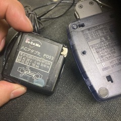 ドコモ ムーバ P158 携帯電と充電ケーブルとスタンド　ジャンク品の画像