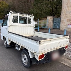 ★車検2年★H17年式★足回りフレーム問題なし★切替4WD★エアコン★走行距離184000km★5速ミッション車　スバル サンバートラック 軽トラックの画像