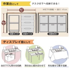 pcデスク2つセットの画像