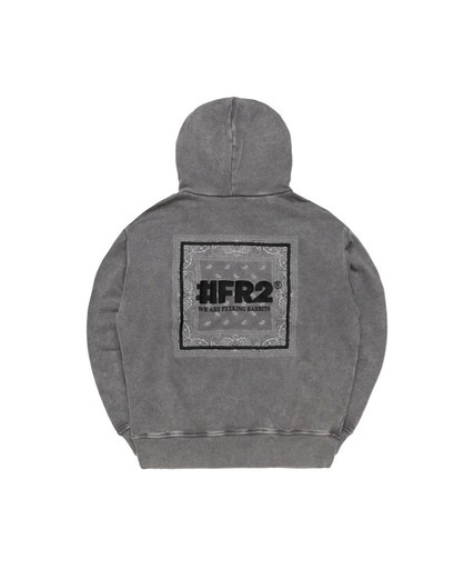 FR2 パーカー Acid Wash Embroidery Paisley Hoodie (kn) 四日市の