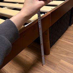 【2024年5月購入】シングル　すのこベッド　の画像
