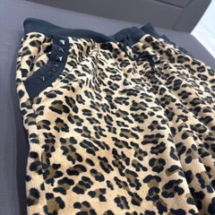 レオパード　ハーフパンツ　あったか素材　部屋着などにの画像