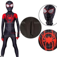 スパイダーマン 子供服 コスプレ マイルズ モラレス 衣装 男の子 110の画像