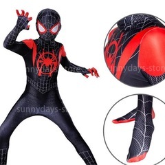 スパイダーマン 子供服 コスプレ マイルズ モラレス 衣装 男の子 110の画像