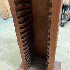 木製CDラック 縦型 ブラウンの画像