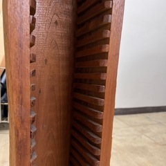 木製CDラック 縦型 ブラウンの画像