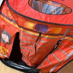 消防車　室内テント　子ども用の画像