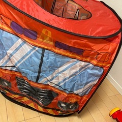 消防車　室内テント　子ども用の画像