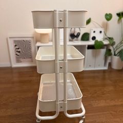 IKEA RÅSKOG ホワイト ワゴン｜藤が丘駅受け渡し の画像