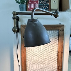 真鍮ダークブラウン メタル ブラケットライトの画像