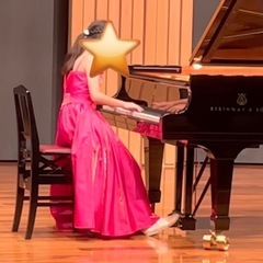 ローズピンク　ロングドレス　140の画像