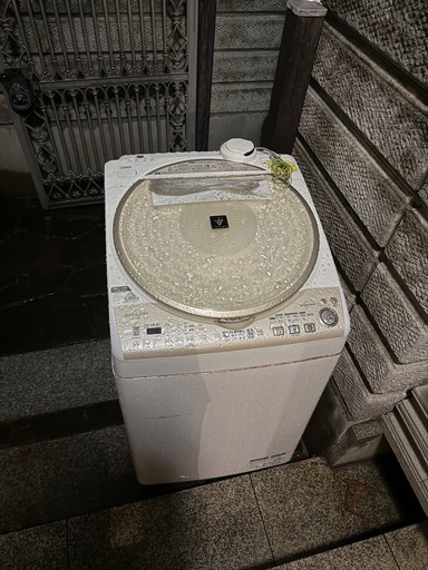 非対面・ジャンク品】SHARP 洗濯乾燥機 (Tさん) 松ノ浜の生活家電